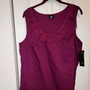 Mossimo Women's magenta sleeveless blouse, XXL NWT